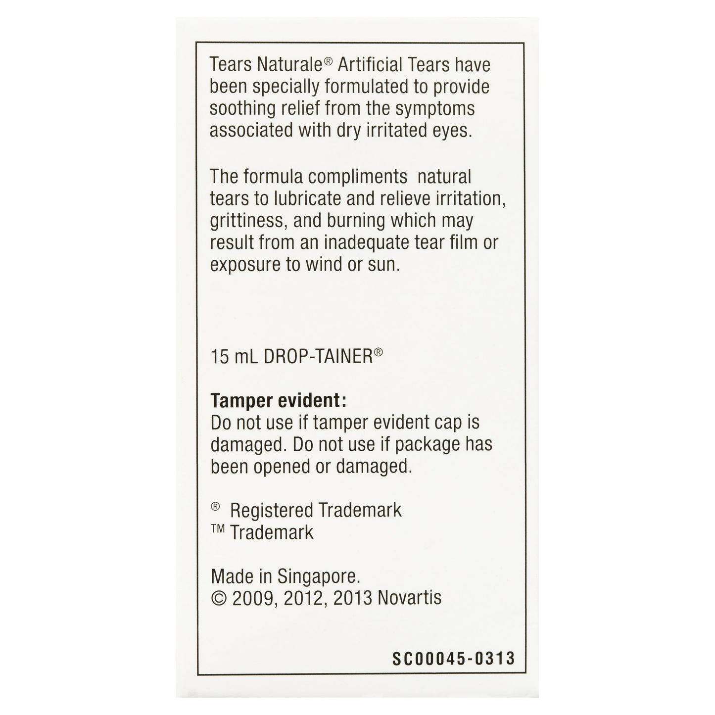 Tears Naturale 15ml