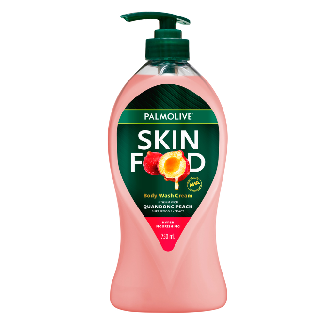 Palmolive Skin Food Body Wash Cream Quandong Peach 750mL