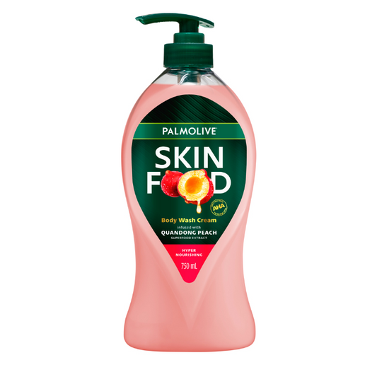 Palmolive Skin Food Body Wash Cream Quandong Peach 750mL