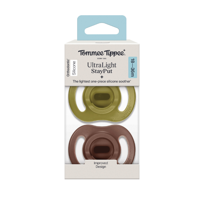 Tommee Tippee UltraLight StayPut Soother 18-36 Months 2 Pack