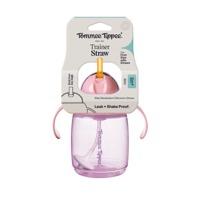 Tommee Tippee Trainer Straw Cup 6 Months+ Assorted 300mL