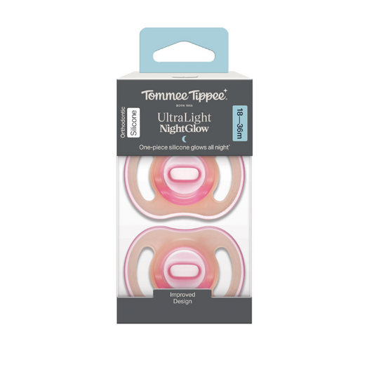 Tommee Tippee UltraLight NightGlow Soother 18-36 Months 2 Pack