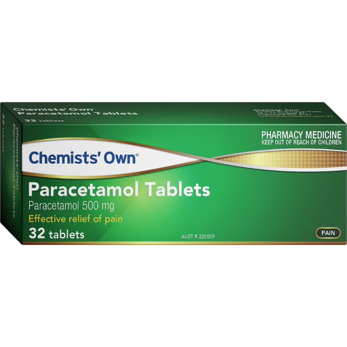 CO PARACETAMOL 500MG TAB 32 BLST