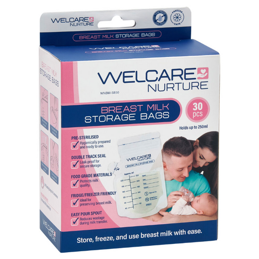 Welcare Nurture Breast Milk Storage Bags 30 Pack