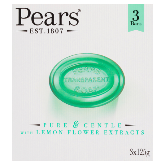 Pears Pure & Gentle Soap With Lemon Flower Extracts 3 x 125 g