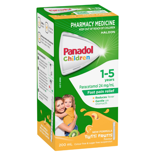 Panadol Children 1-5 Years Tutti Fruitt Flavour 200mL