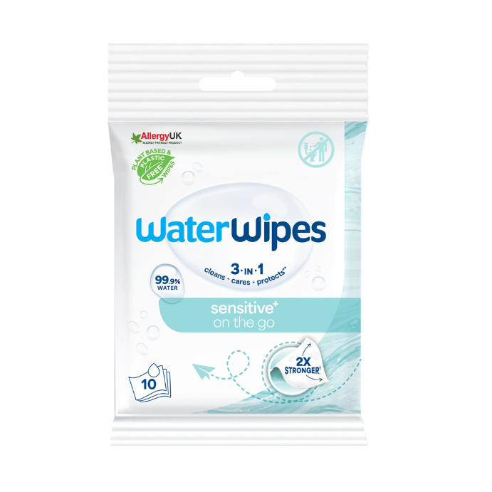 Waterwipes On The Go Sensitive Wipes 10 Pack