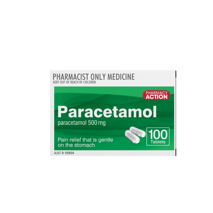 Pa Paracetamol 500mg 100 Tab Blister Pack