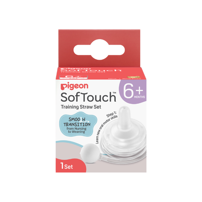Pigeon SofTouch Training Straw Set 6+ Months 1 Set