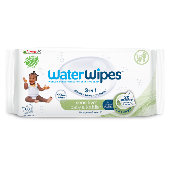 WaterWipes Baby & Toddler Textured Sensitive 60 Wipes