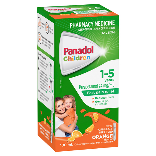 Panadol Children 1-5 Years Orange Flavour 100mL