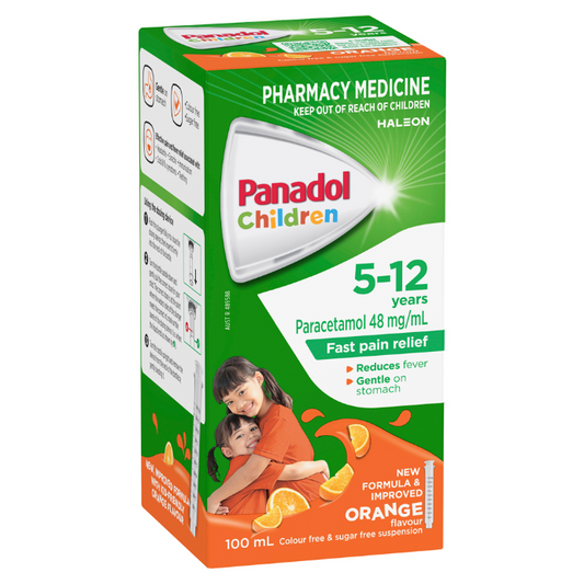 Panadol Children 5-12 Years Orange Flavour 100mL