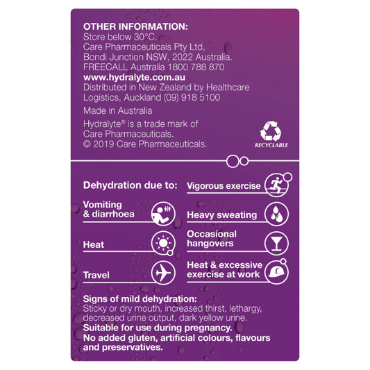 Hydralyte Value Pack Apple Blackcurrant 24 Sachets
