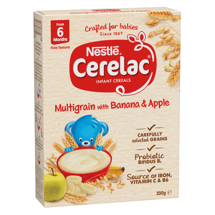 Nestle Cerelac Multigrain with Banana & Apple Infant Cereals 200g