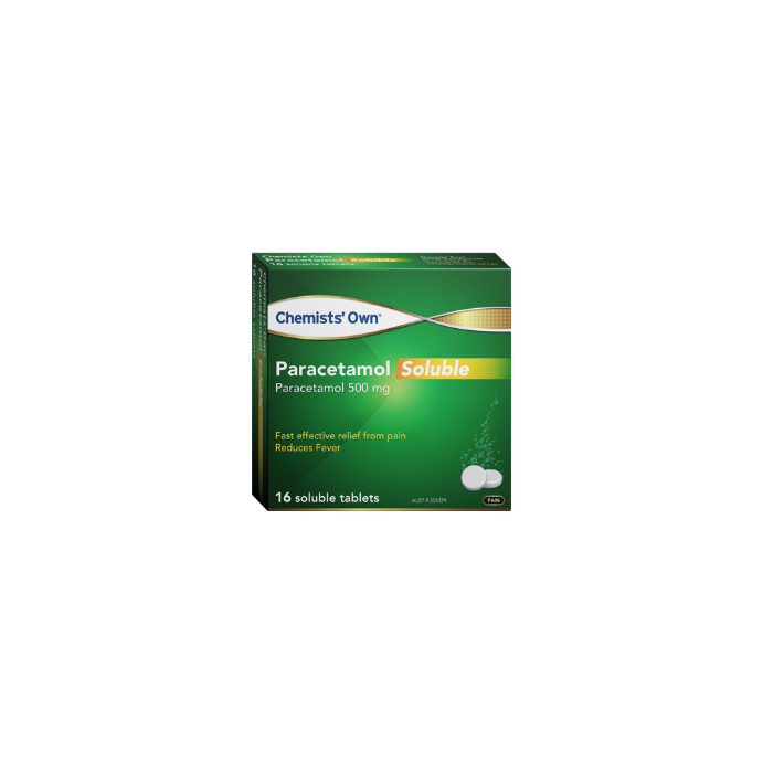Co Paracetamol Soluble 500mg Tab 16 Pack