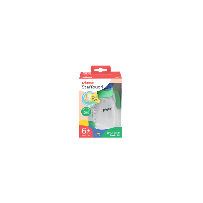 Pigeon Startouch Straw Cup + Gravity Ball Mint To Be 250ml