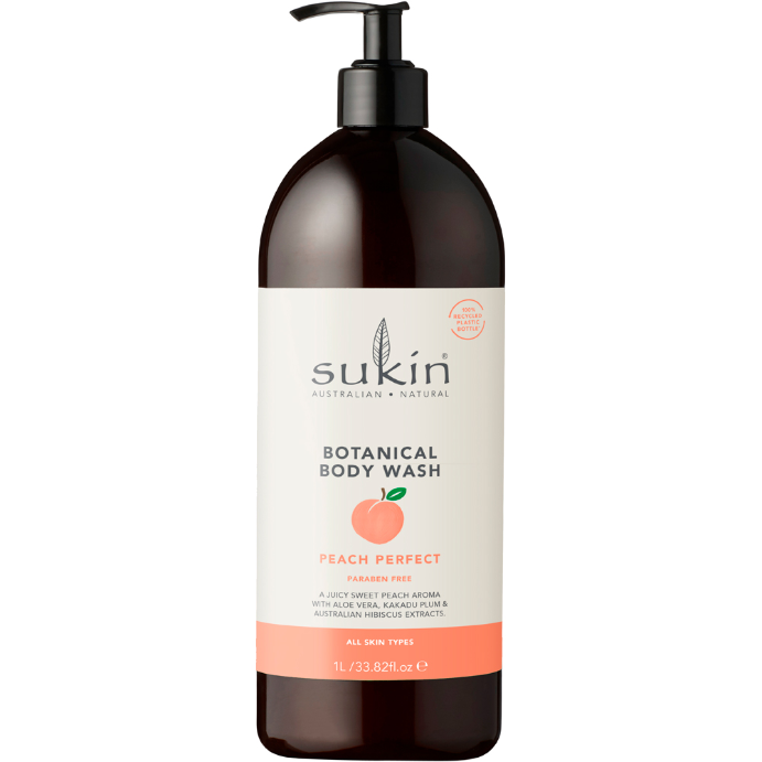 Sukin Botanical Body Wash Peach Perfect 1 Litre