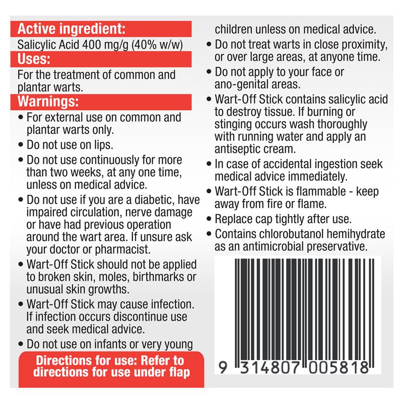 Wart Off Stick 5g