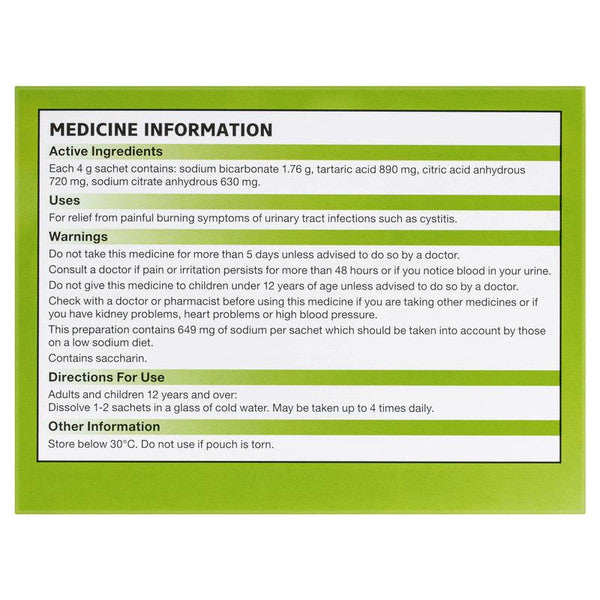 Ural Effervescent Powder Lemon 28 Sachets