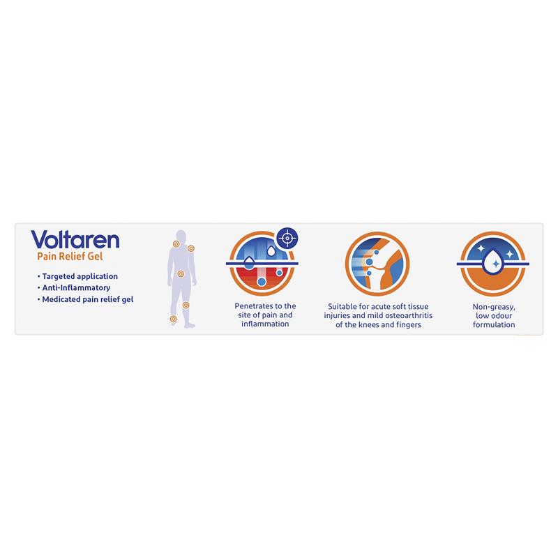 Voltaren Pain Relief Gel 50g - Fast-Acting Targeted Relief for Muscle Pain & Inflammation