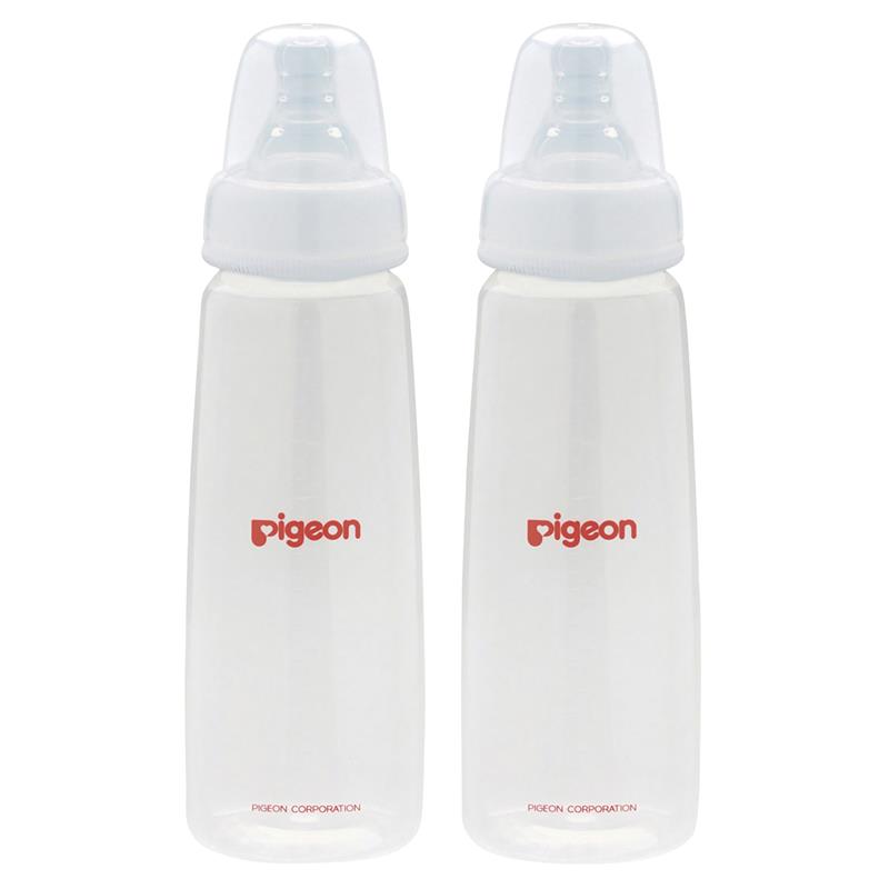 Pigeon Flexible Peristaltic Slim Neck Baby Bottle, 240ml Twin Pack - Ideal for 4+ Months
