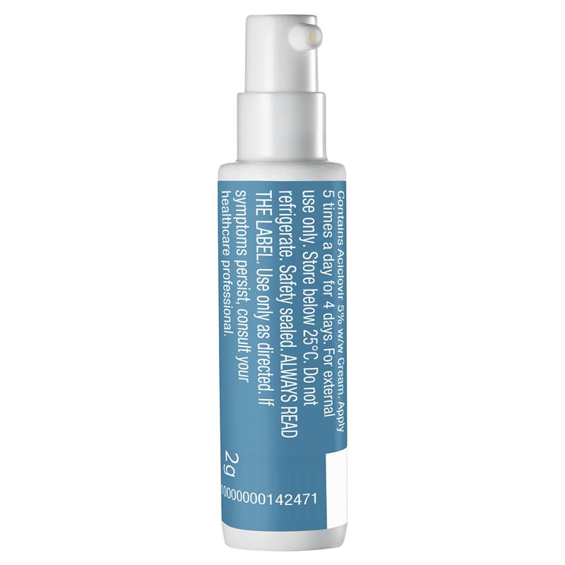 Zovirax Cold Sore Cream Pump 2g
