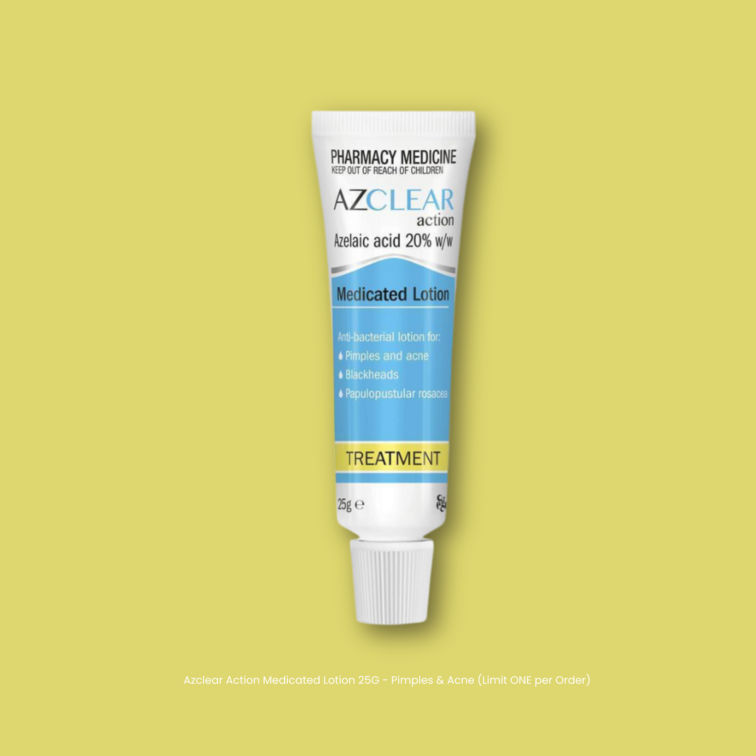 Azclear Action Medicated Lotion 25G - Pimples & Acne (Limit ONE per Order) - STELLAR PHARMACY
