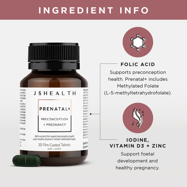 JSHEALTH PRENATAL+ FORMULA 30 TABLETS