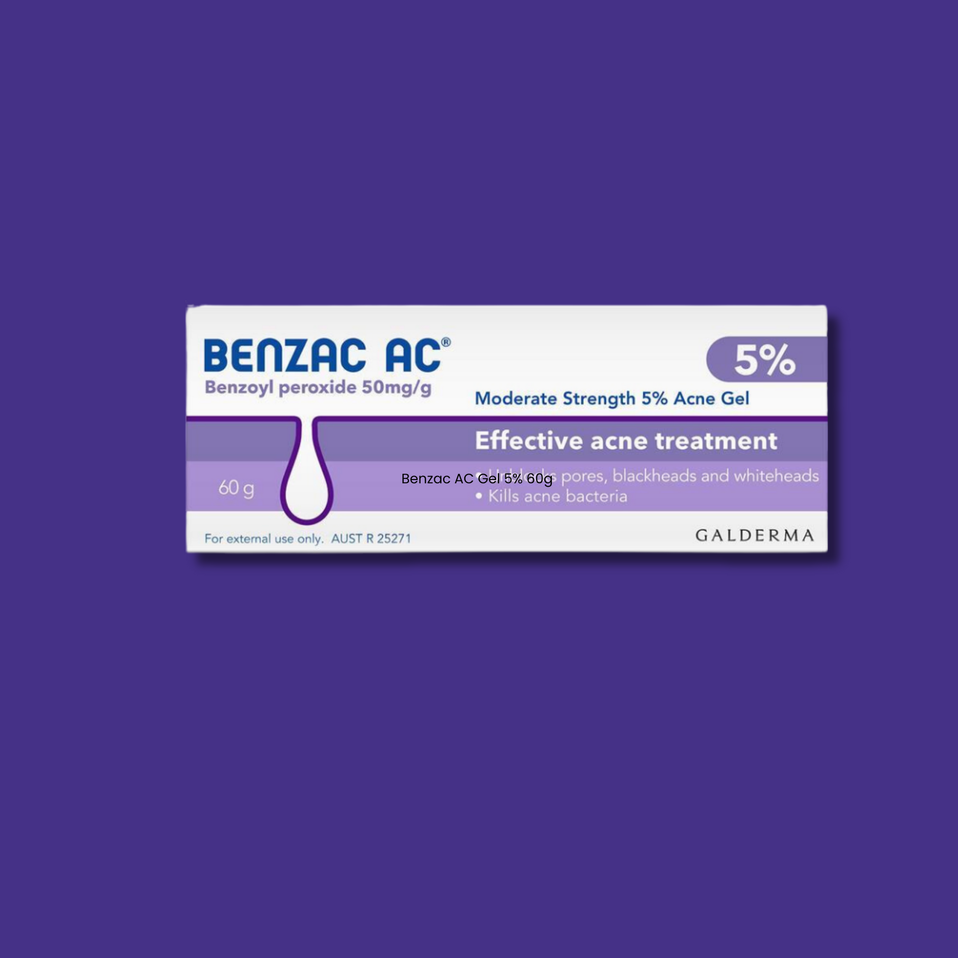 Benzac AC Gel 5% 60g - STELLAR PHARMACY