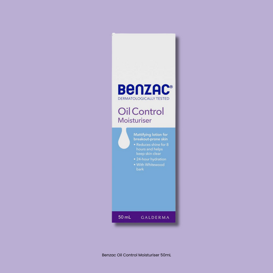 Benzac Oil Control Moisturiser 50mL - STELLAR PHARMACY