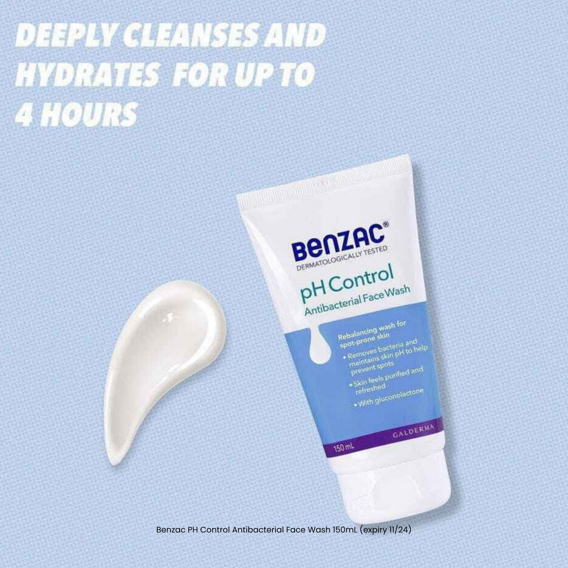Benzac PH Control Antibacterial Face Wash 150m - STELLAR PHARMACY