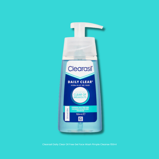 Clearasil Daily Clear Oil Free Gel Face Wash Pimple Cleanse 150ml