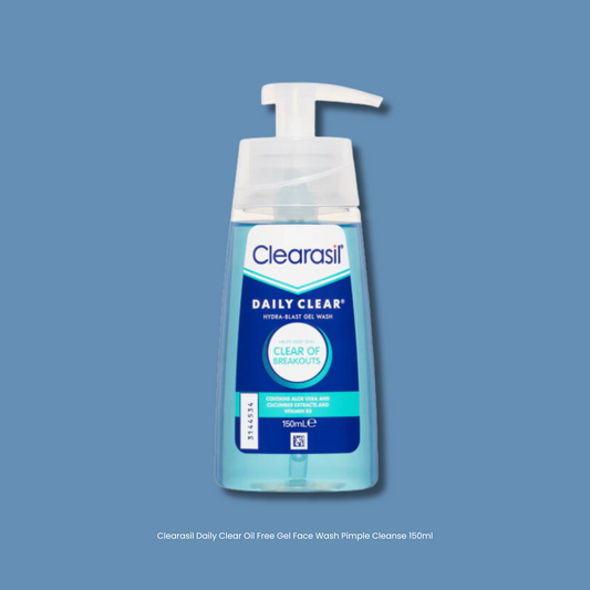 Clearasil Daily Clear Oil Free Gel Face Wash Pimple Cleanse 150ml