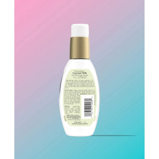 OGX NOURISHING + CCOCONUT MILK ANTI BREAKAGE SERUM OIL 118ML