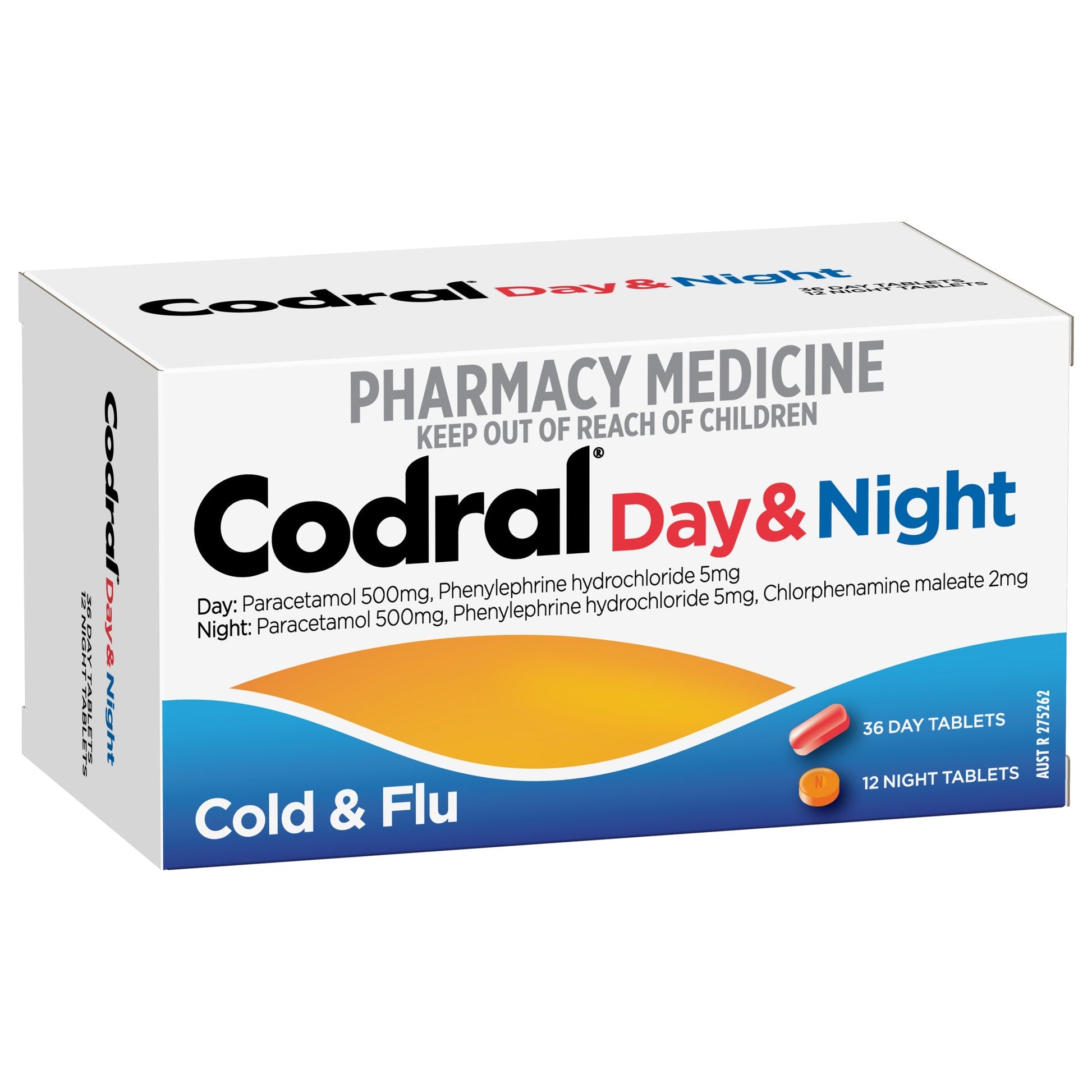 Codral PE Day & Night Tablets 48 Pack – Cold & flu relief | Stellar Pharmacy

