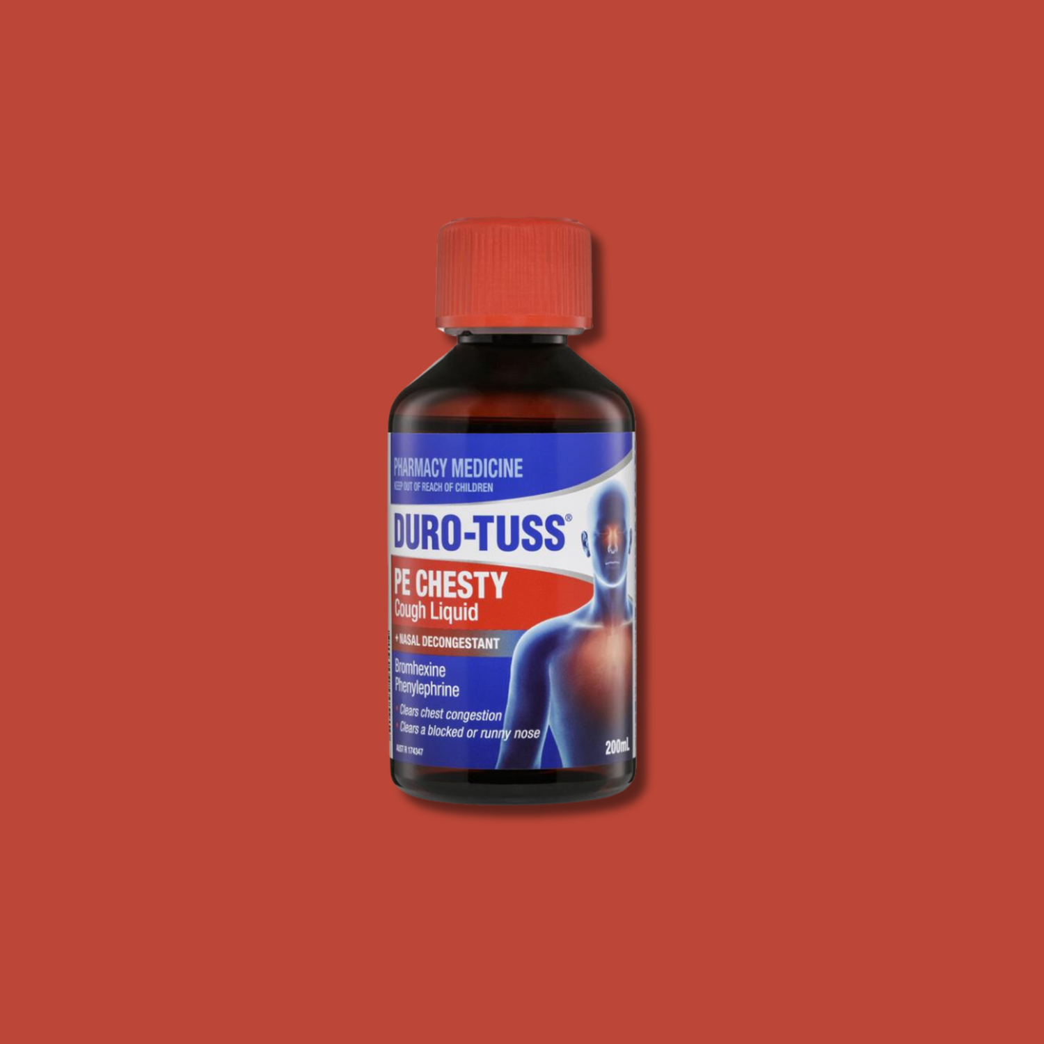 DURO-TUSS PE Chesty Cough Liquid + Nasal Decongestant 200mL - STELLAR PHARMACY