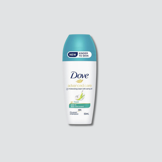 Dove for Women Antiperspirant Deodorant Roll On Advanced Care Go Fresh Pear & Aloe Vera 50ml
