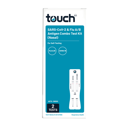 COVID-19 and Flu A/B Rapid Antigen Combo Test  - For Self Testing | 02 Test Kits