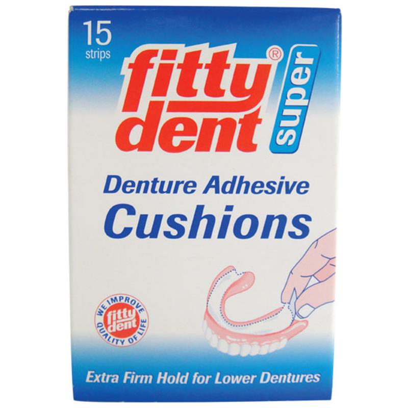 Fittydent Denture Adhesive Cushions 15PK - STELLAR PHARMACY