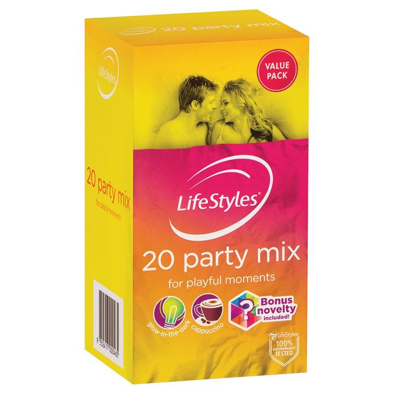 LifeStyles Condoms Party Mix 20 Pack