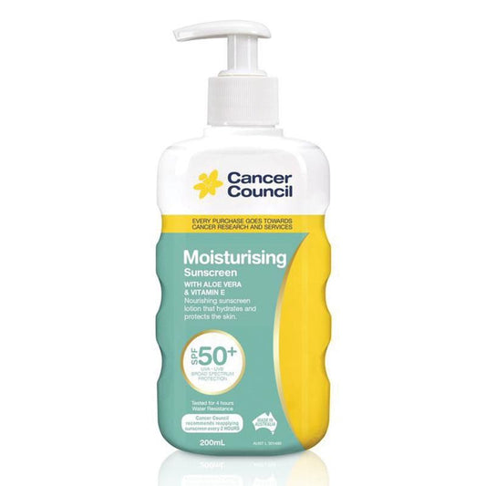 Cancer Council Moisturising Pump  SPF 50+ 200ml