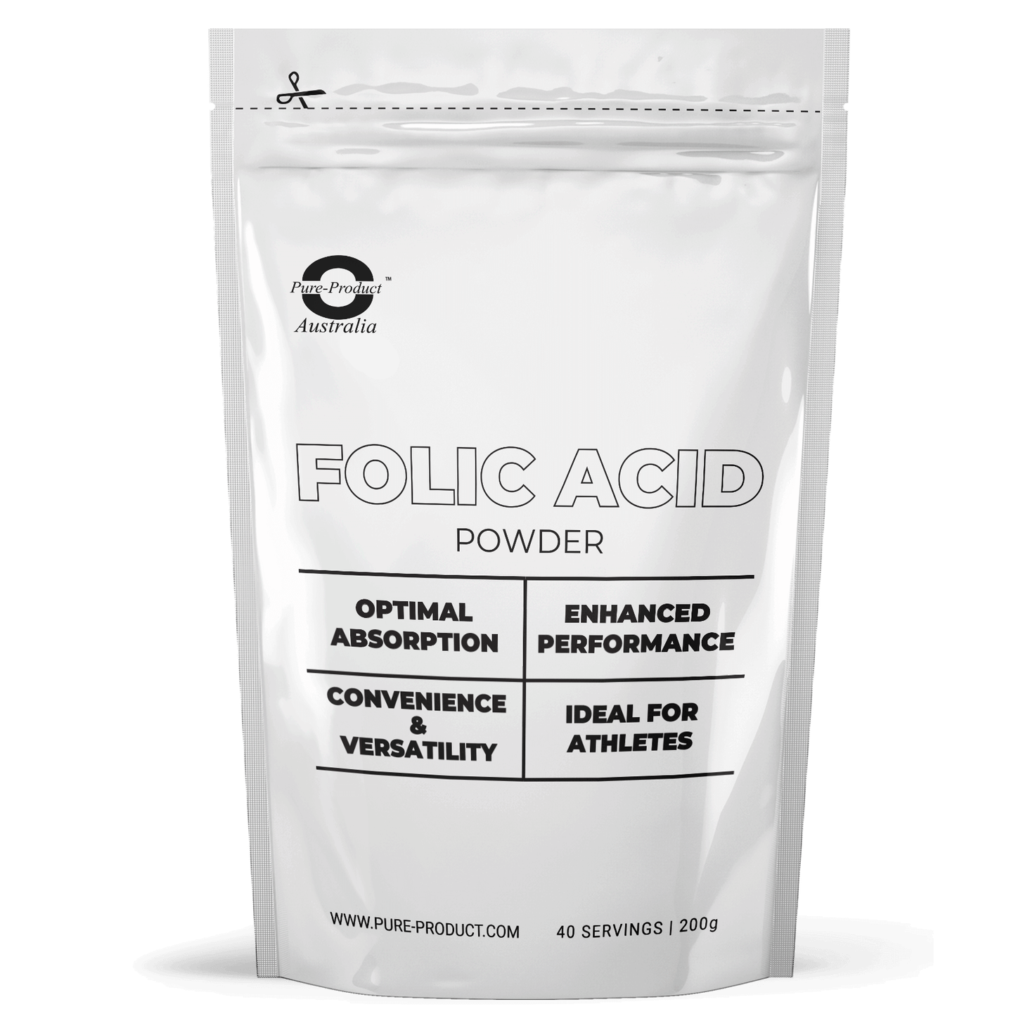 FOLIC ACID (Vitamin B9) Powder - 800mcg