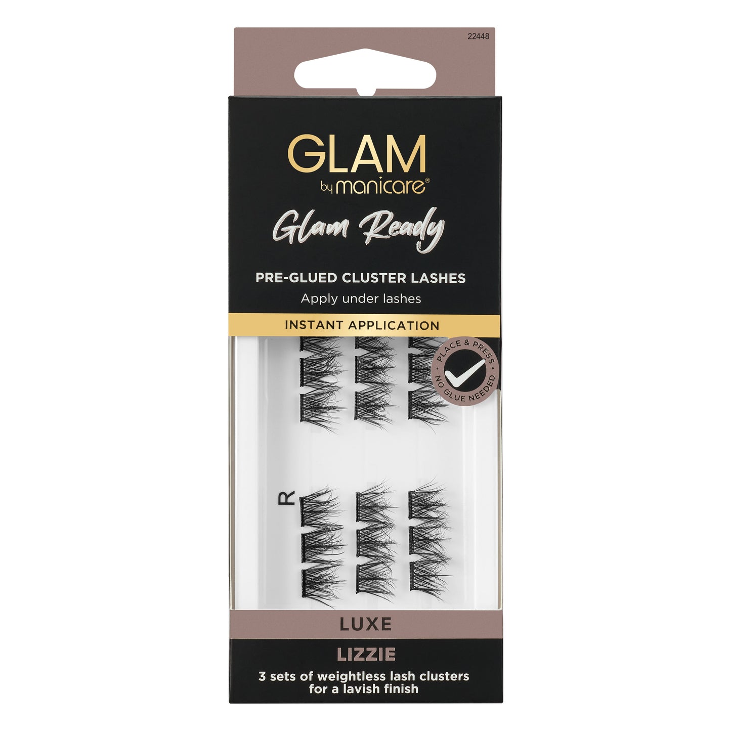 Glam Ready Pre-Glued Cluster Lashes LUXE – Lizzie