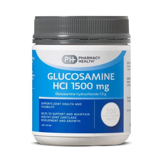 PHarmacy health GLUCOSAMINE HCI 1500MG 200 TABLETS