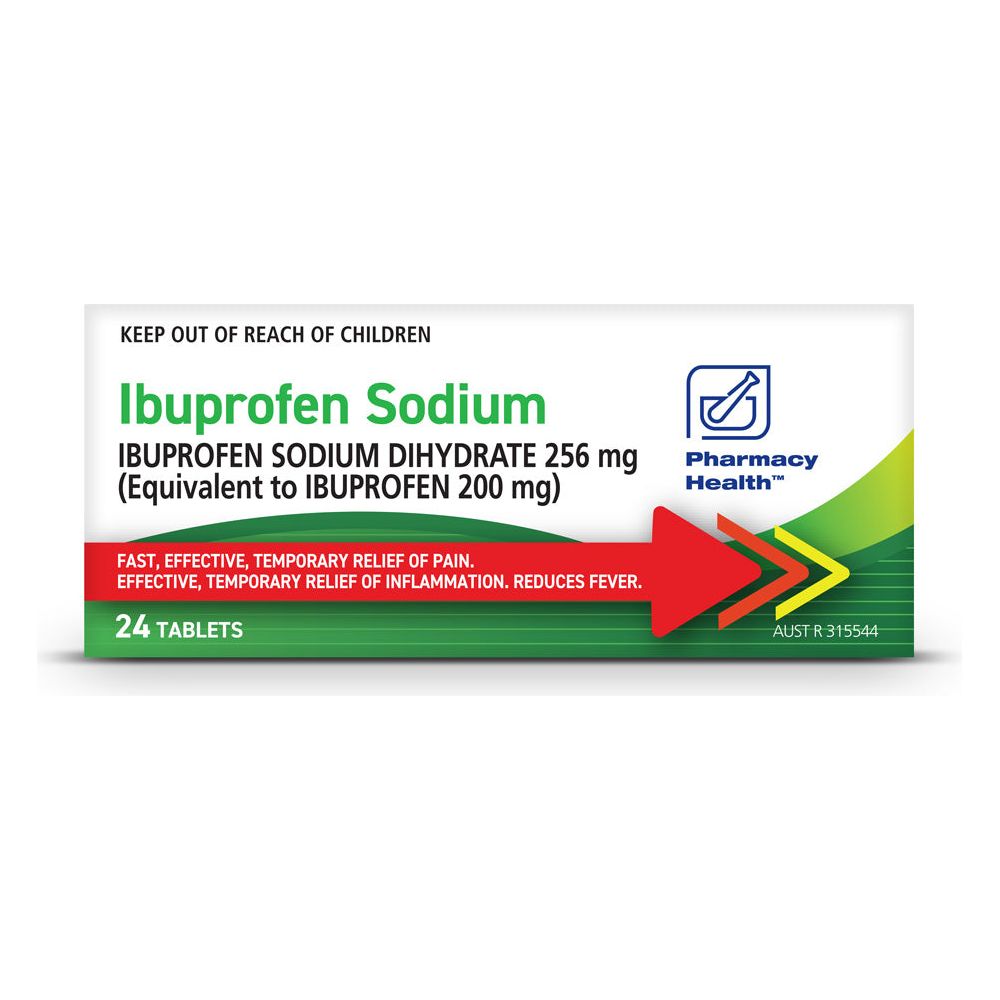 IBUPROFEN SODIUM 256MG TABLETS