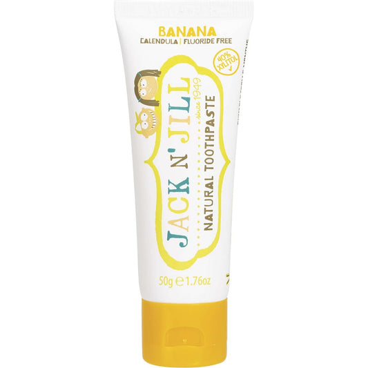 Jack N' Jill Toothpaste Children Banana Fluoride Free 50g - STELLAR PHARMACY
