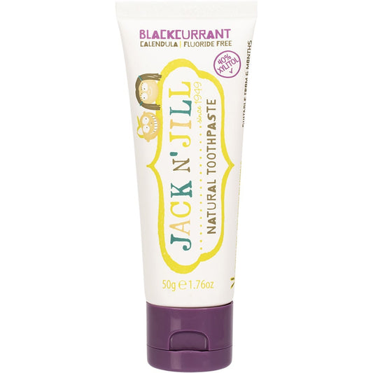 JACK N' JILL Toothpaste (Children) Blackcurrant - Fluoride Free 50g - STELLAR PHARMACY