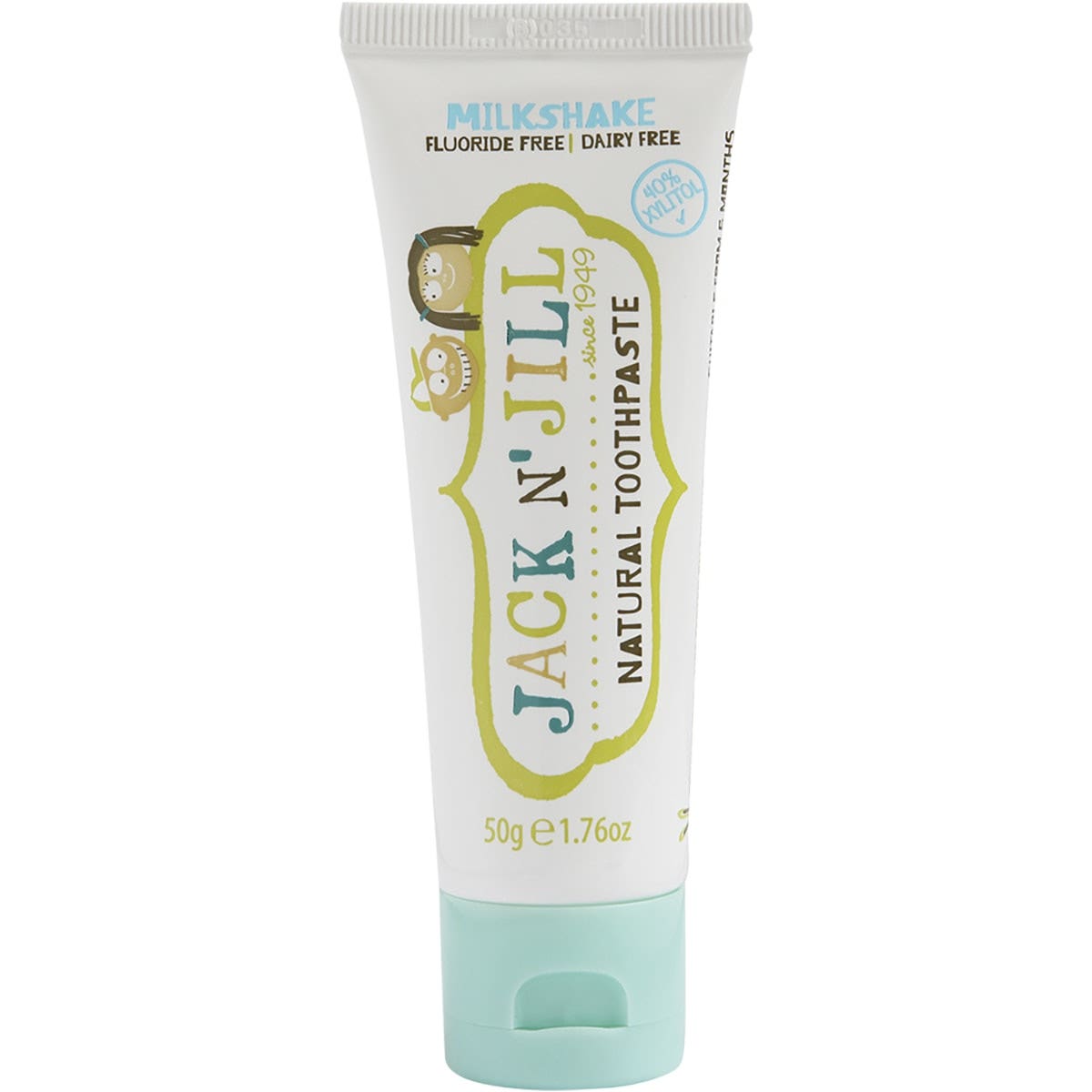JACK N' JILL Toothpaste (Children) Milkshake - Fluoride Free 50g - STELLAR PHARMACY