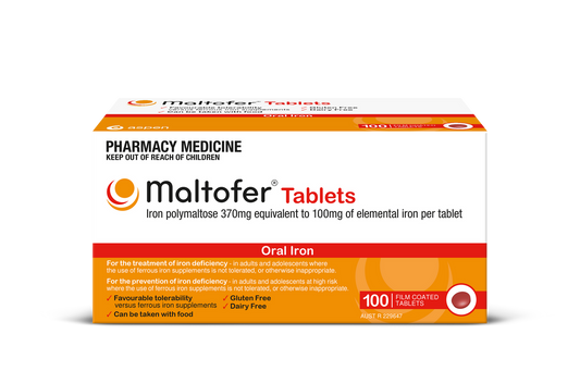 Maltofer Iron 100mg 100 Film Coated Tablets