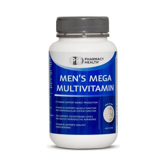 Pharmacy Health Men's Mega Multivitamin 120 CAPSULES
